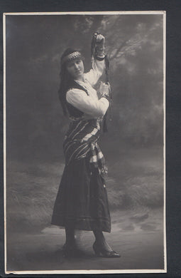 Theatrical Postcard - Real Photo of Dancing Girl, Belgium   RS5327