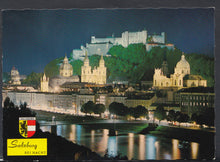 Load image into Gallery viewer, Austria Postcard - Salzburg, The Floodlighted City  RR3484
