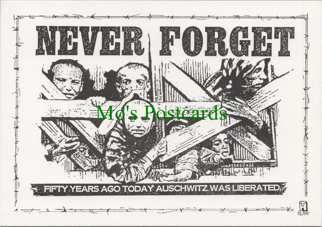 Headline Postcard - Liberation of Auschwitz