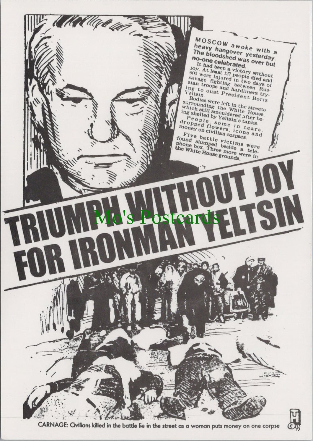 Political Postcard - Boris Yeltsin 