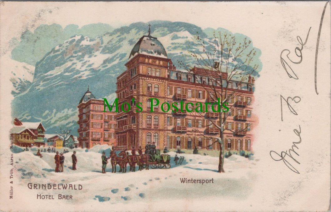 Wintersport, Hotel Baer, Grindelwald, Switzerland