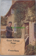Load image into Gallery viewer, Novelty Postcard, Good Tidings From Canterbury
