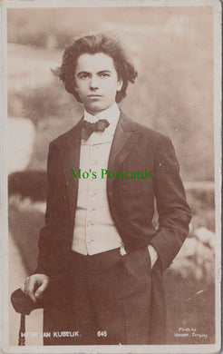 Musician Postcard, Czech Violinist Jan Kubelik