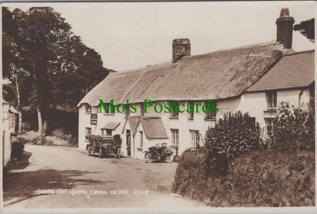 Devon Postcard - Hoops Inn, Horns Cross Ref.SW9888