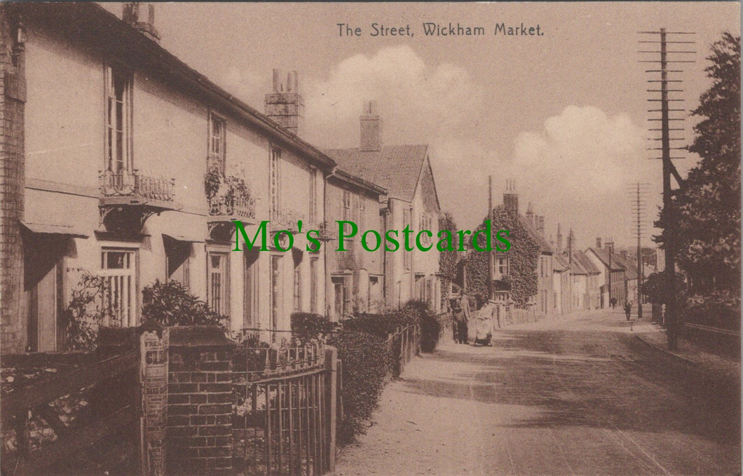 Suffolk Postcard - The Street, Wickham Market  Ref.SW9737