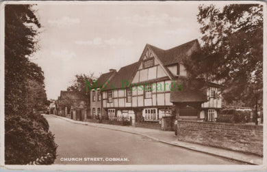 Surrey Postcard - Church Street, Cobham  HP693