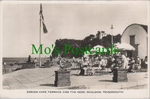 Load image into Gallery viewer, Devon Postcard - Teignmouth, Ensign Cafe Terrace and The Ness, Shaldon Ref.SW10137

