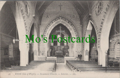 Isle of Wight Postcard - Ryde, Swanmore, Church Interior Ref.SW9764