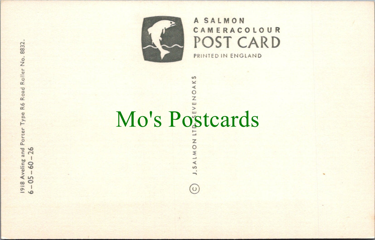 1918 Aveling and Porter Type R6 Road Roller No 8832 | Mo’s Postcards