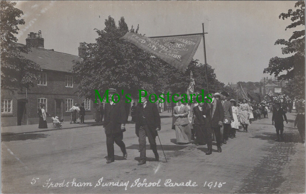 Cheshire Postcard - Frodsham Sunday School Parade Ref.SW9916