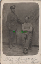 Load image into Gallery viewer, Military Postcard - Sid Williams, 2 Welsh Regiment, 1918 - Ref.SW9932
