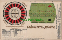 Load image into Gallery viewer, Embossed Casino Postcard - La Roulette De Monaco Ref.SW9881
