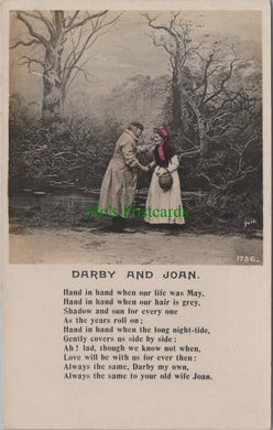 Songs Series Postcard, Darby and Joan