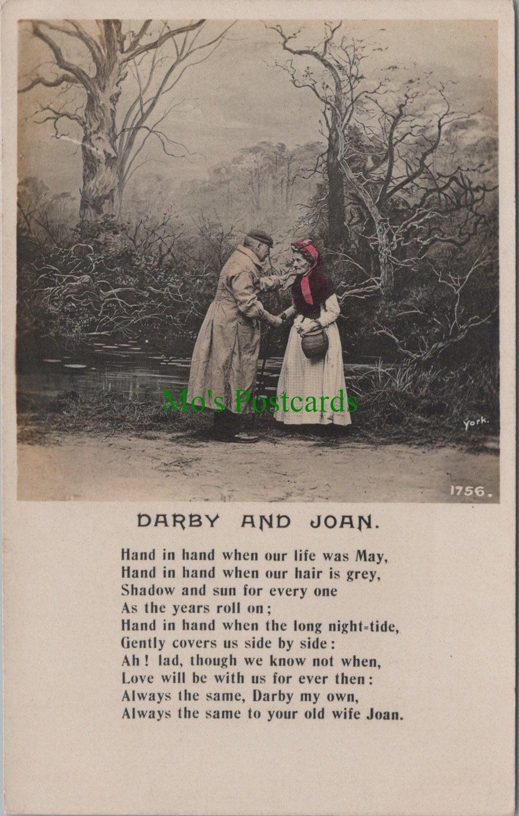 Songs Series Postcard, Darby and Joan