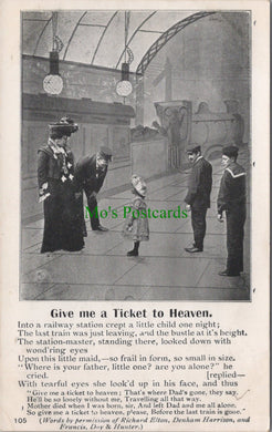 Literature Postcard, Give Me a Ticket To Heaven