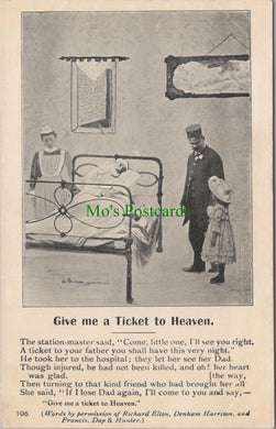 Literature Postcard, Give Me a Ticket To Heaven