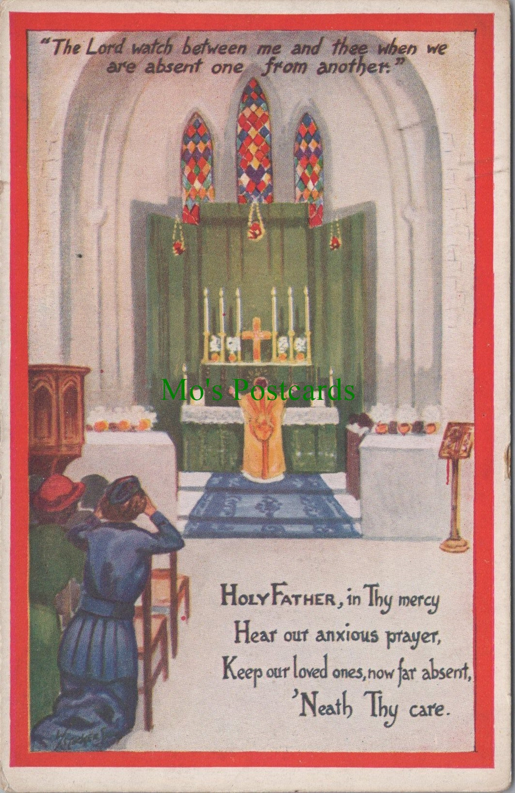 Religion Postcard - Holy Father Prayer