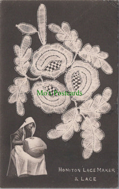 Devon Postcard - Honiton Lace Maker & Lace Ref.SW9848