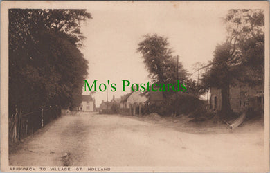 Essex Postcard - Approach To Village, Great Holland Ref.SW9858