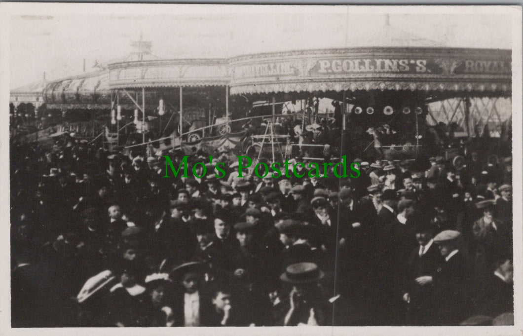 Yorkshire Postcard - Collins Royal Carousel Fairground Ride, Hull Fair Ref.HP295