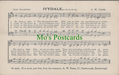 Music Postcard - Musical Notes, Ivydale, A.W.Raine, John Ellerton Ref.HP317