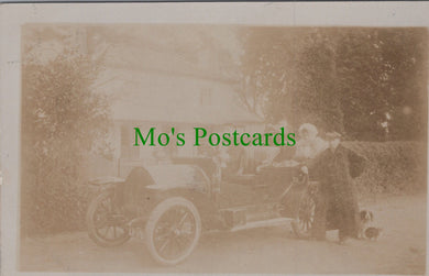 Cornwall Postcard - Chauffeur and Passengers, Falmouth Area Ref.HP365