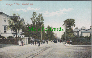 Wales Postcard - Newport Road, Cardiff, Glamorgan Ref.HP371
