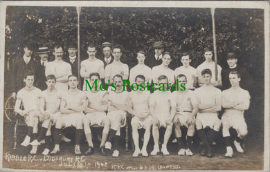 Sports Postcard - Ribble Rowing Club v Didsbury Rowing Club 1908  Ref.HP395