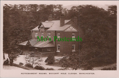 Lancashire Postcard - Refreshment Rooms, Boggart Hole Clough, Manchester Ref.HP452