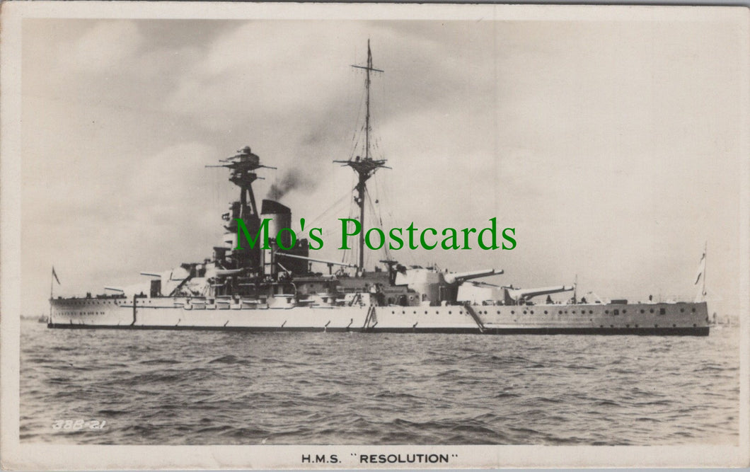 Military Shipping Postcard - H.M.S.Resolution Ref.HP462