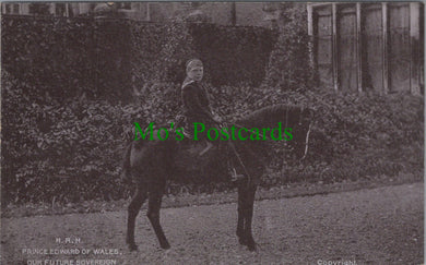 Royalty Postcard - H.R.H.Prince Edward of Wales on a Horse Ref.HP466