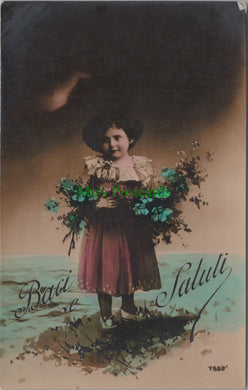 Children Postcard - Italy - Baci e Saluti Ref.SW10098