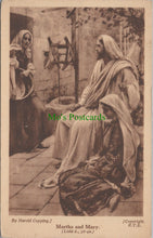 Load image into Gallery viewer, Religion Postcard - Martha and Mary by Harold Copping Ref.SW10099
