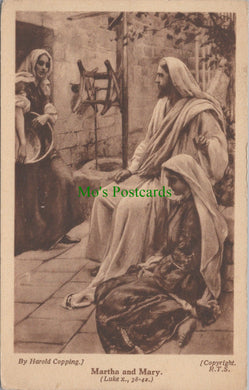 Religion Postcard - Martha and Mary by Harold Copping Ref.SW10099