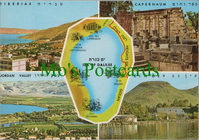Israel Postcard - Sea of Galilee, Tiberias, Capernaum Ref.SW10189