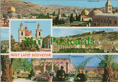 Israel Postcard - Jerusalem, Nazareth, Capernaum, Holy Land Souvenir Ref.SW10194