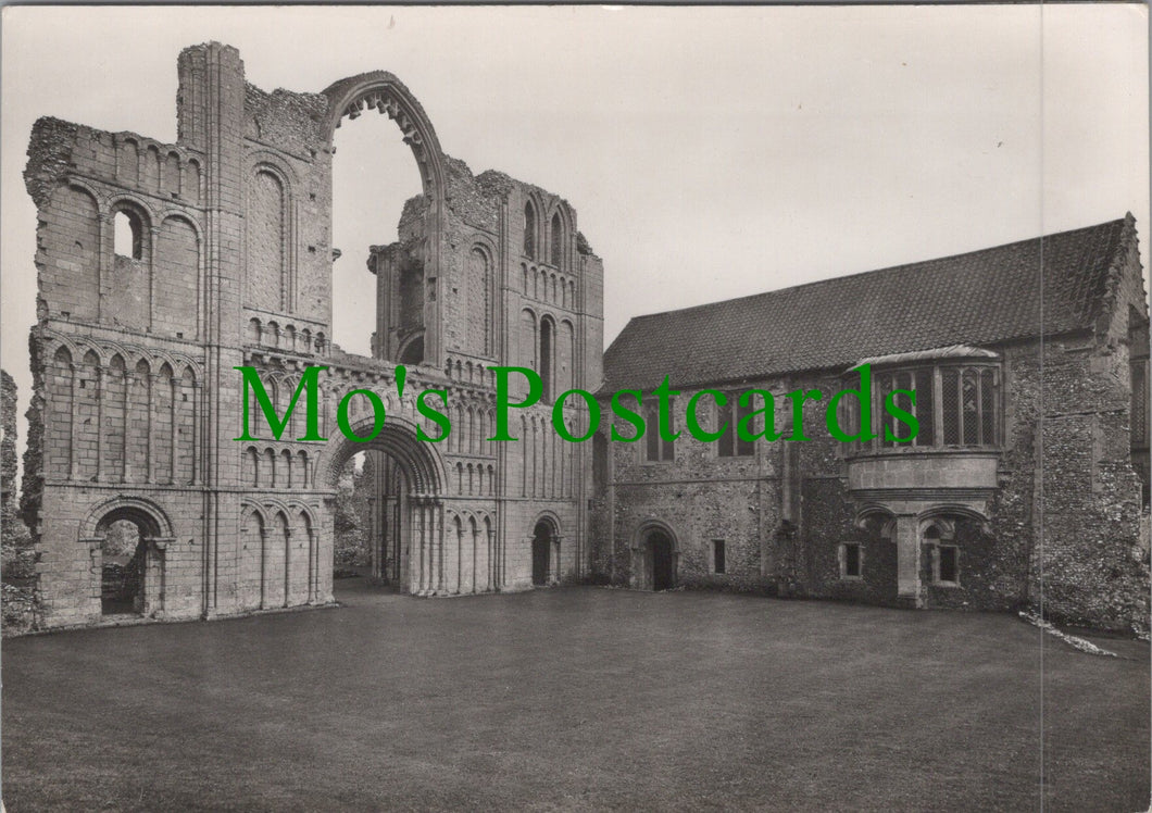Norfolk Postcard - Castle Acre Priory, West Front of Church Ref.SW10204