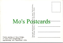Load image into Gallery viewer, Railway Postcard - Trains Passing at Gara Bridge in 1958 - Ref.SW10207
