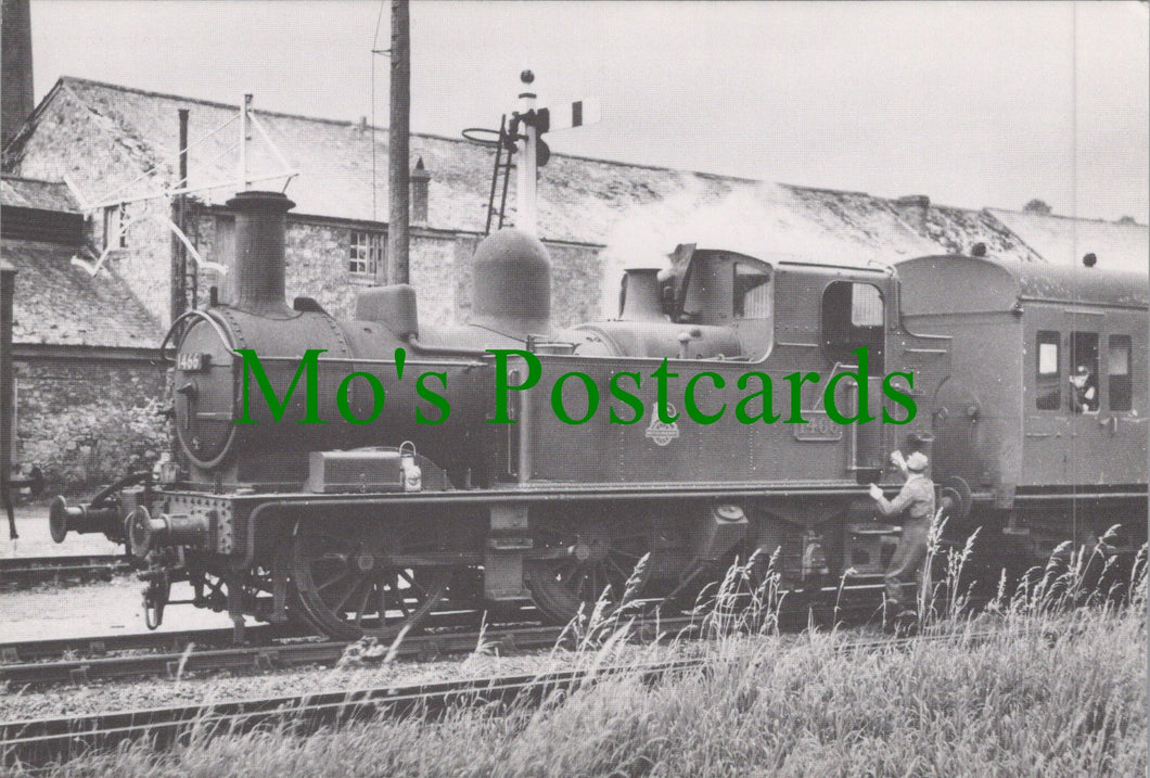 Railway Postcard - Engine No 1466 With a Train at Ashburton, 1958 - Ref.SW10212