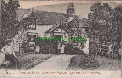 Wales Postcard - Tymawr Farm, Llyfnant Valley, Refreshment Rooms Ref.SW9828