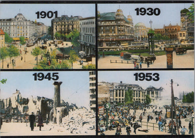 Germany Postcard - Berlin in 1901, 1930, 1945 and 1953 - Ref.SW9973