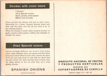 Load image into Gallery viewer, Food Postcard - Spanish Onions Recipe Ref.SW9984
