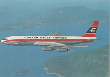 Load image into Gallery viewer, Aviation Postcard - Cunard Eagle Airways Boeing 707-465 Aeroplane Ref.SW10005
