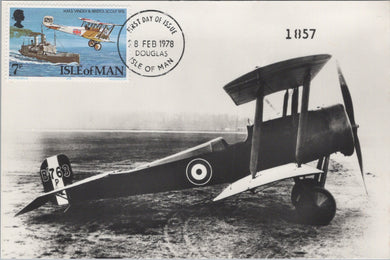 Isle of Man Postcard - Bristol Type 4 Scout D Aeroplane Ref.SW10044