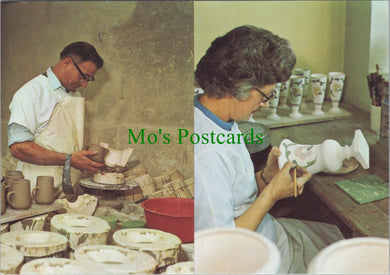 A Potter Working at Honiton Pottery, Devon