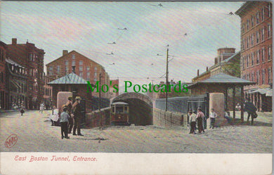 America Postcard - East Boston Tunnel Entrance, Massachusetts RS31511