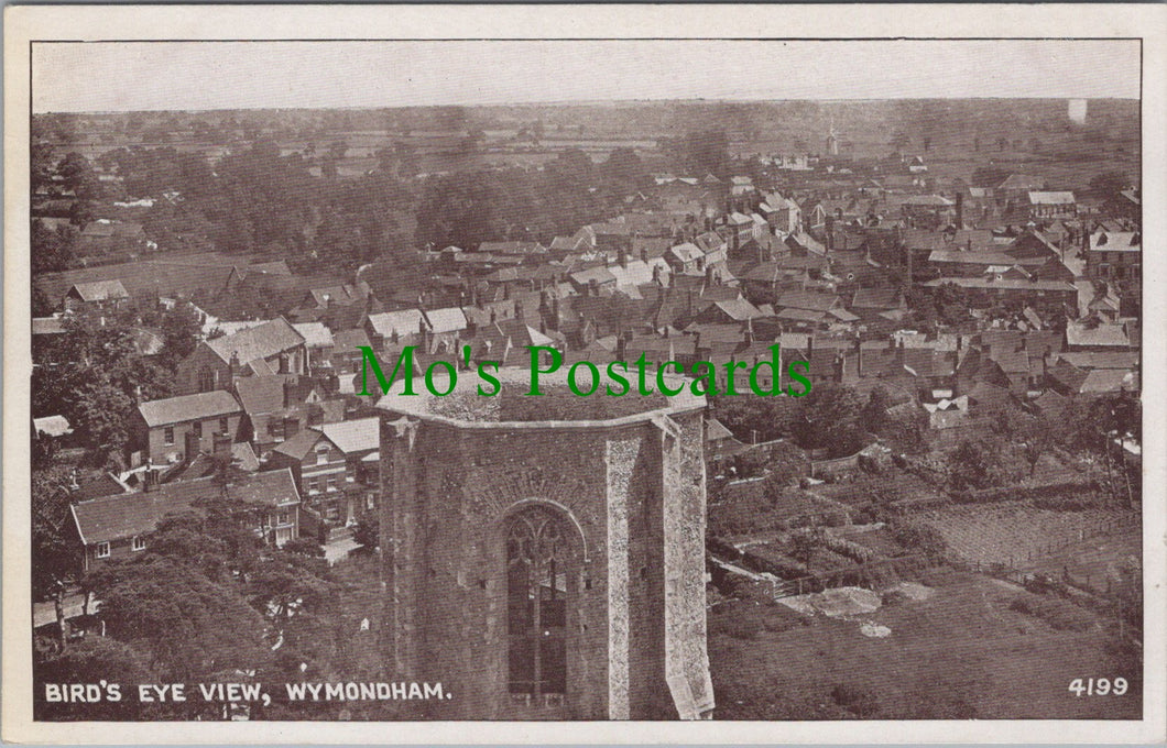 Norfolk Postcard - Wymondham, Birds Eye View DC280
