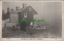 Load image into Gallery viewer, Suffolk Postcard - Damaged By High Seas at Pakefield - Coastal Erosion HP538
