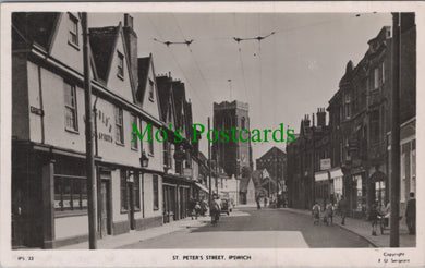 Suffolk Postcard - Ipswich, St Peter's Street   HP541
