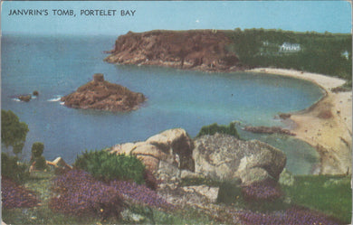 Jersey Postcard - Janvrin's Tomb, Portelet Bay SW10782